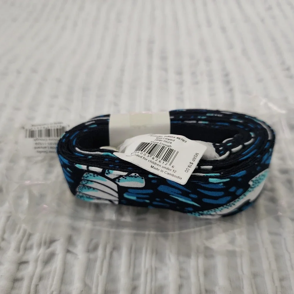Vera Bradley Wide Lanyard Shore Enough Blue White Coastal 28181-11529